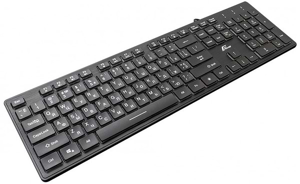 Фото - Клавіатура дротова Frime Moonfox 3Color Black USB RUS/UKR (FLK18210)