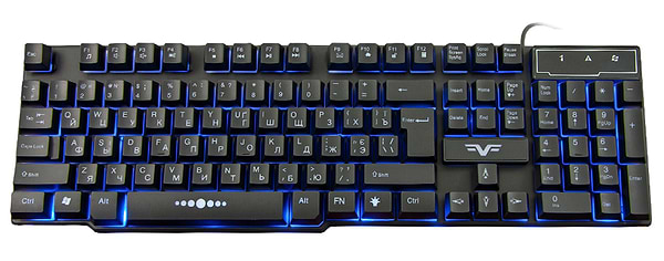 Фото - Клавіатура дротова Frime Firefly II Black USB (FLK19110)