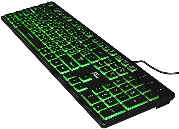 Фото - Клавіатура дротова Frime Moonfox 3Color Black USB RUS/UKR (FLK18210)