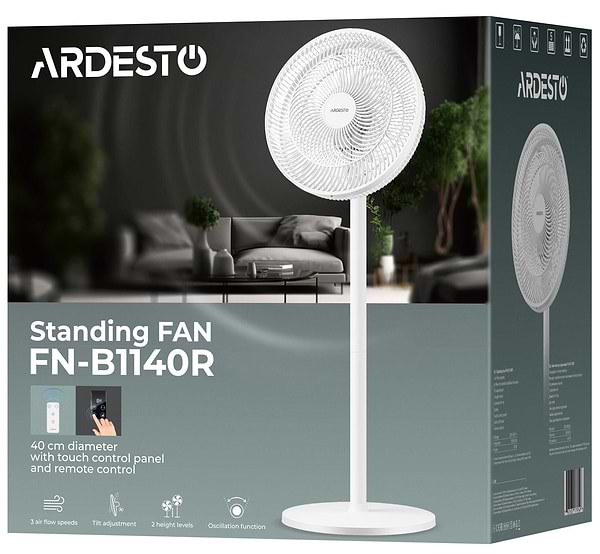 Фото - Вентилятор напольный Ardesto FN-B1140R