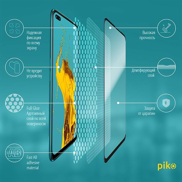 Фото - Захисне скло для смартфону Piko Full Glue for RealMe X3 (1283126503849)