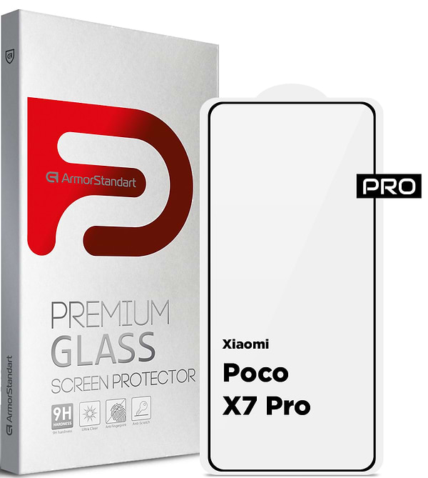 Фото - Защитное стекло для смартфона Armorstandart Pro for Xiaomi Poco X7 Pro Black (ARM82715)