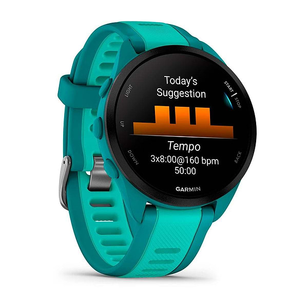 Фото - Смарт-годинник Garmin Forerunner 165 Music Turquoise/Aqua (010-02863-32)