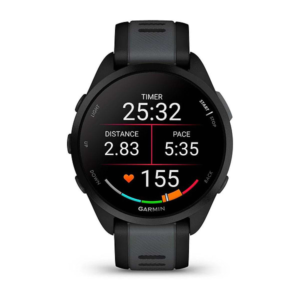 Фото - Смарт-годинник Garmin Forerunner 165 Music Black/Slate Grey (010-02863-30)