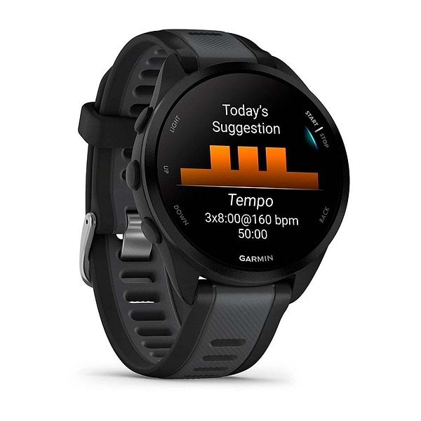 Фото - Смарт-годинник Garmin Forerunner 165 Music Black/Slate Grey (010-02863-30)