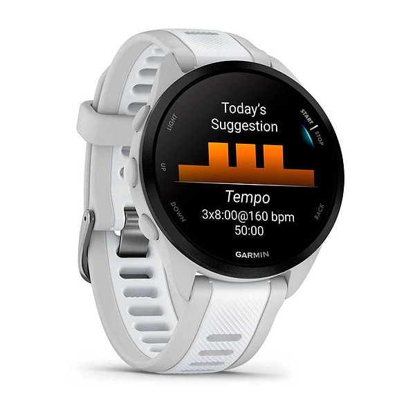 Фото - Смарт-годинник Garmin Forerunner 165 Music Mist Grey/Whitestone (010-02863-31)