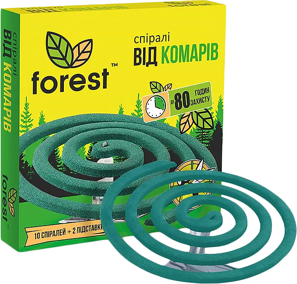 Фото - Спираль от насекомых Forest от комаров 10 шт. (FR24425)