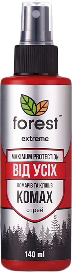 Спрей от насекомых Forest репеллент Extreme от всех летающих и ползающих насекомых 140 мл (FR00785) - Фото 1