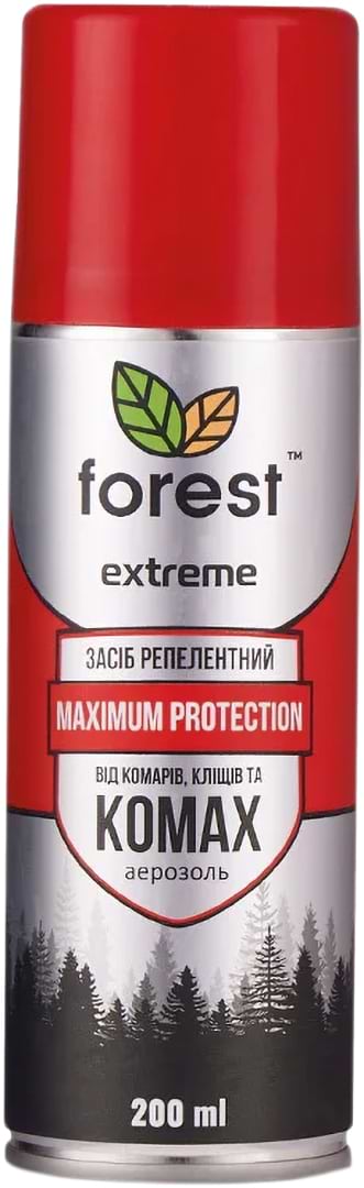 Фото - Спрей от насекомых Forest Extreme от всех летающих и ползающих насекомых 200 мл (FR00631)