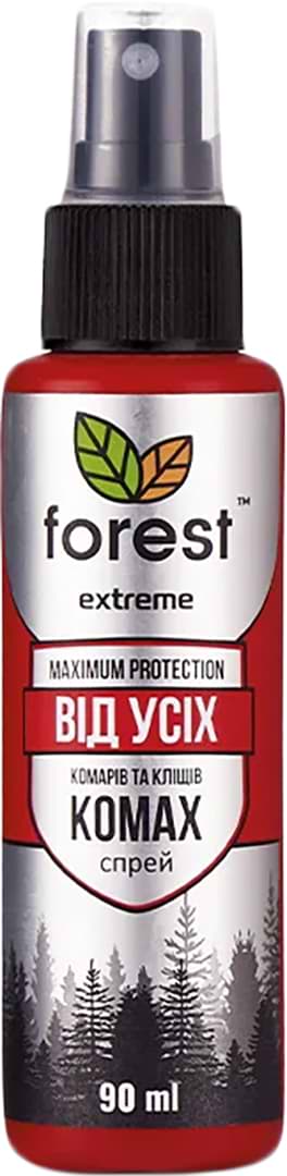 Фото - Спрей от насекомых Forest репеллент Extreme от всех летающих и ползающих насекомых 90 мл (FR00754)