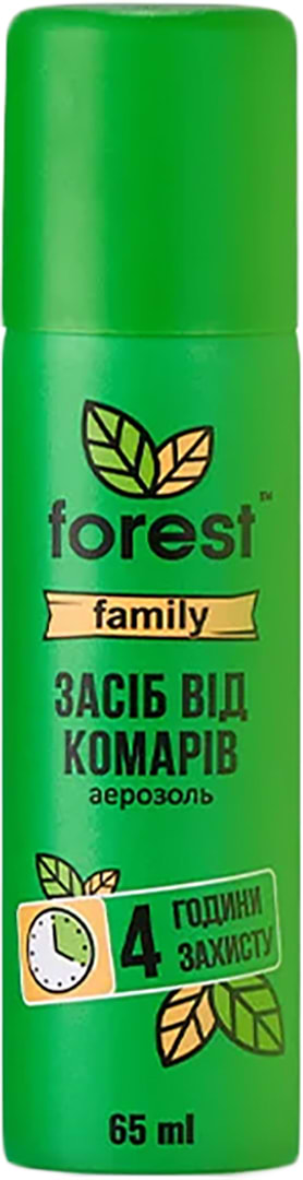 Фото - Спрей от насекомых Forest репеллент Family от комаров 65 мл (FR00471)