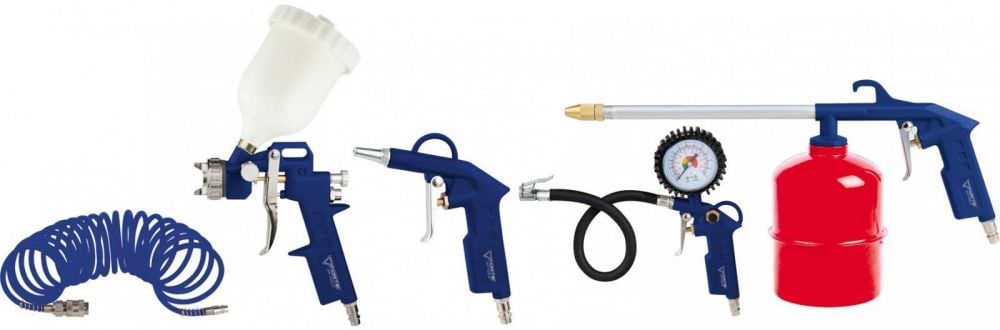 Розпилювач фарби Forte +Набор пневмоинструментов AT KIT-5G