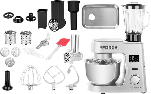 Фото - Кухонный комбайн ECG Forza 5500 Giorno Argento