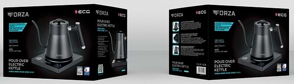 Фото - Електричний чайник ECG Forza 8000 Pour over Nero