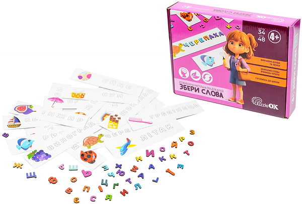 Фото - Настільна гра (5-7 років) PuzzleOk "Збери Слова"  (Puz-22928)