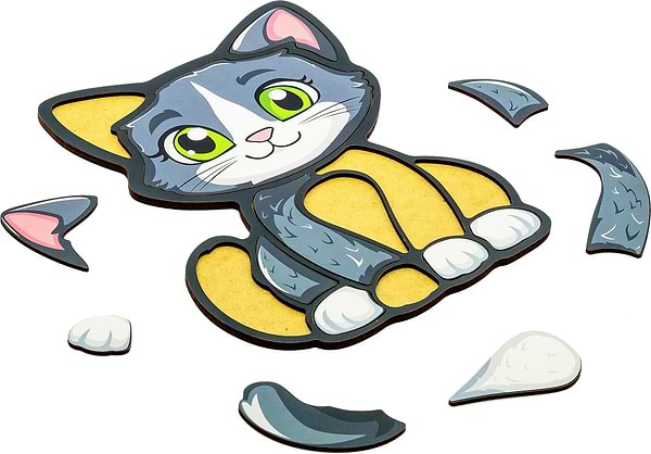 Фото - Пазли (3-4 роки) PuzzleOk Складалка  "Котик"  (Puz-22958)