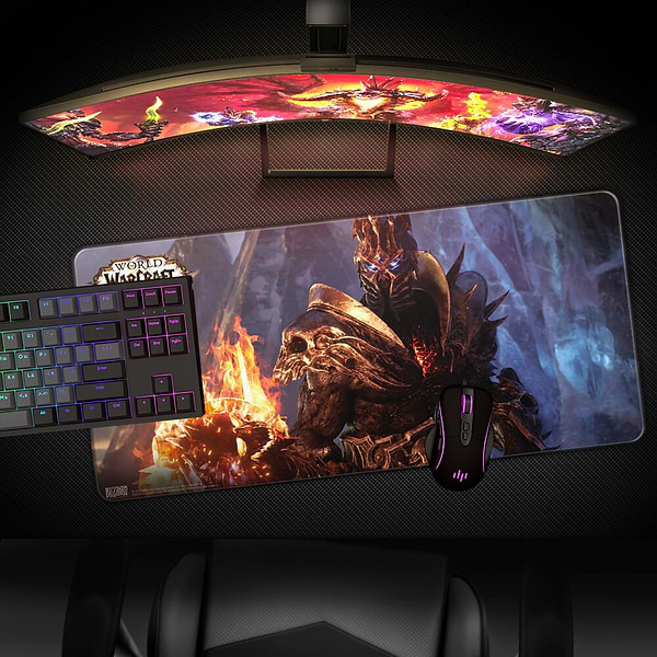 Фото - Килимок для миші ігровий World of Warcraft Shadowlands Bolvar XL (FBLMPWOWLEACH21XL)