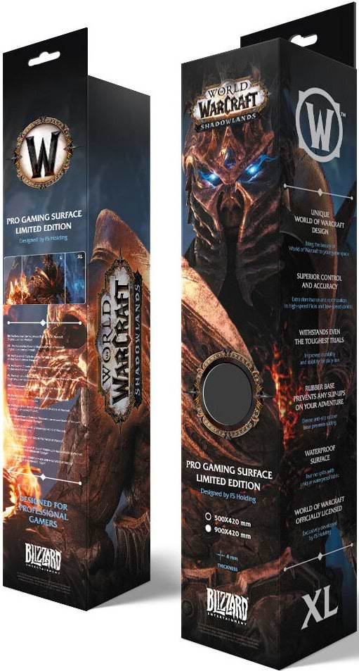 Фото - Килимок для миші ігровий World of Warcraft Shadowlands Bolvar XL (FBLMPWOWLEACH21XL)