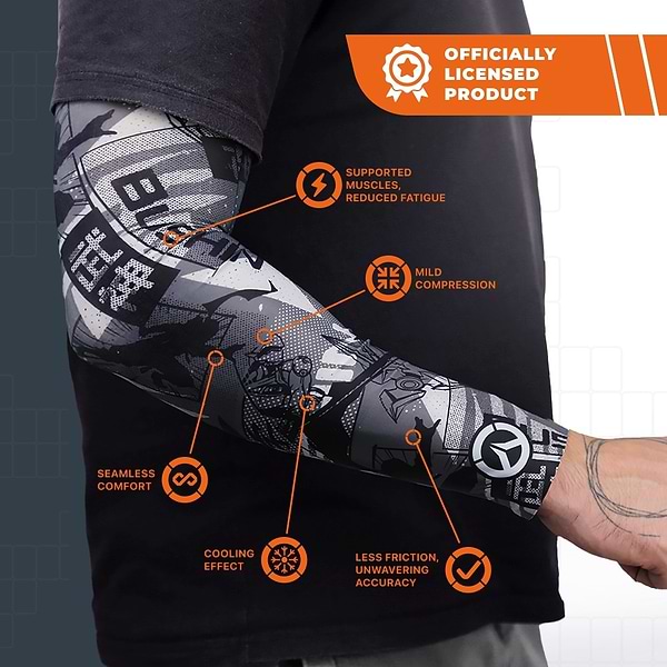 Фото - Геймерский рукав Overwatch 2 Genji Dragon Blade бесшовный L Черный (FOWSLEEVEGENJI00L)