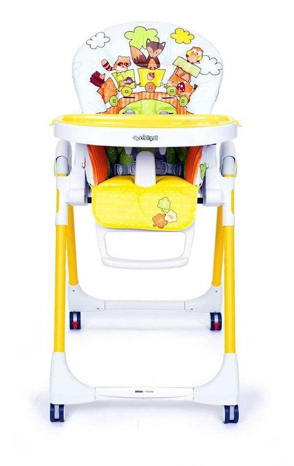 Фото - Стульчик для кормления трансформер Peg-Perego Prima Pappa Follow Me Fox & Friends (с рисунком)