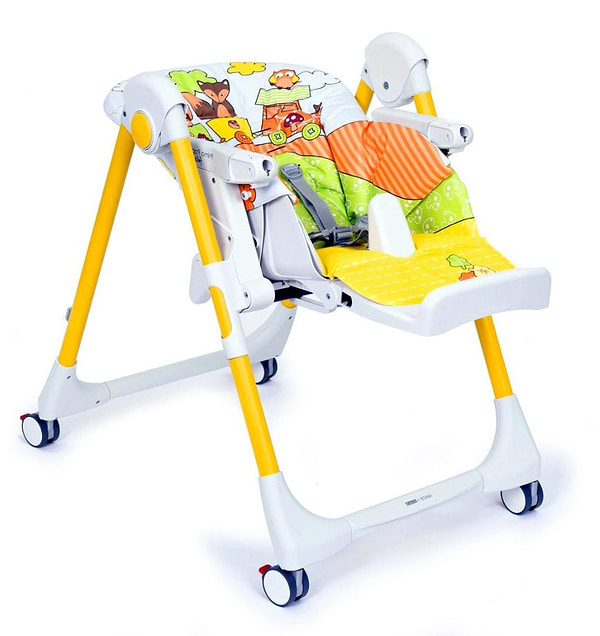 Фото - Стульчик для кормления трансформер Peg-Perego Prima Pappa Follow Me Fox & Friends (с рисунком)