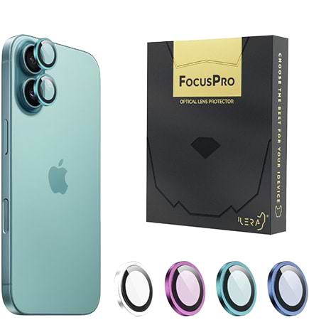 Фото - Захисне скло для смартфону ILera FocusPro Lens for camera iPhone 16 / 16 Plus Green (iLFPGre16)
