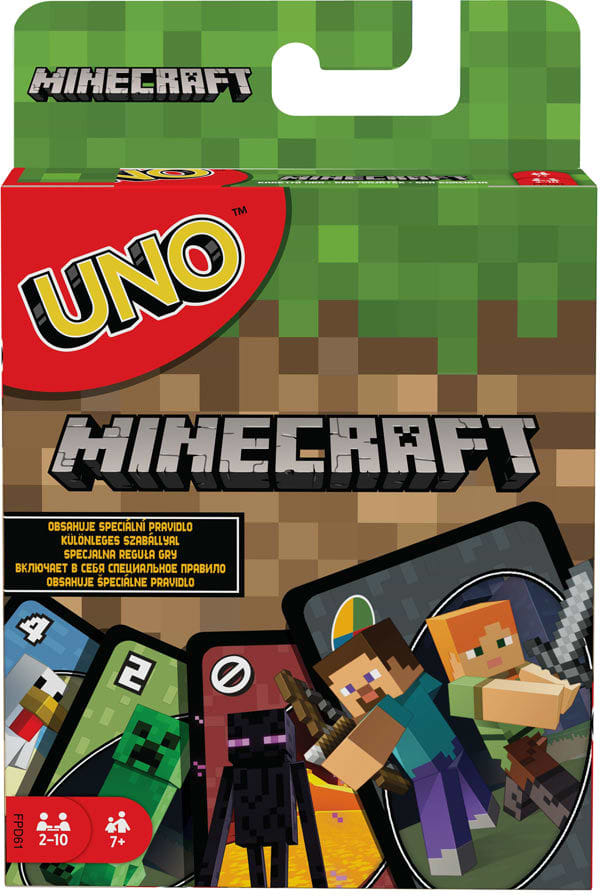 Купить Настольная игра (8+) UNO Minecraft (FPD61) - Фото 1 Настольная игра (8+) UNO Minecraft (FPD61) - Фото 1