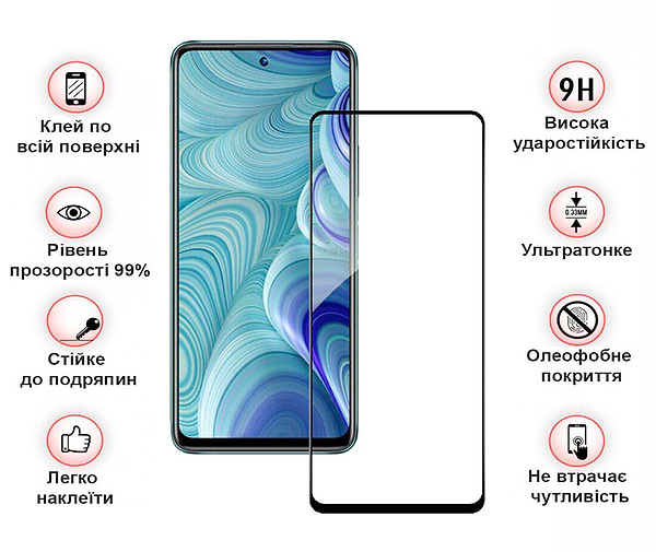 Фото - Захисне скло для смартфону BeCover Poco M6 Pro 4G Black (710632)