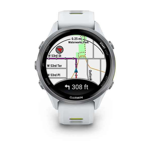 Фото - Смарт-часы Garmin Forerunner 970 Whitestone/Amp Yellow (010-02969-11)