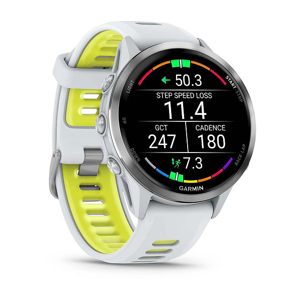 Фото - Смарт-часы Garmin Forerunner 970 Whitestone/Amp Yellow (010-02969-11)