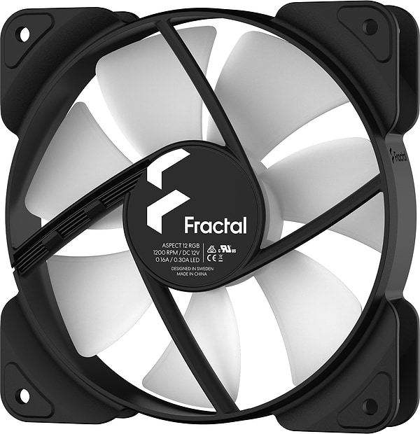 Фото - Корпусный вентилятор Fractal design Aspect 12 RGB Black Frame (FD-F-AS1-1204)
