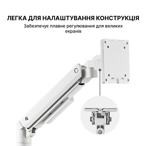 Фото - Кріплення для телевізора OfficePro MA801W White