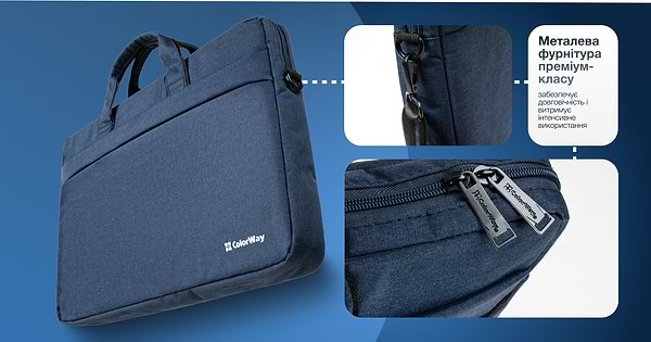 Фото - Сумка для ноутбуку Colorway Modern 13.3 Navy (CW-LBM133-NV)