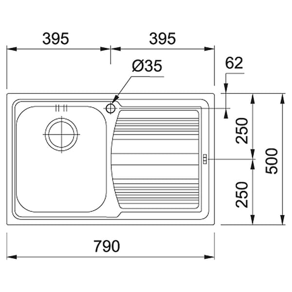 Фото - Мойка кухонная Franke Logica Line LLX 611-79 (101.0381.806)