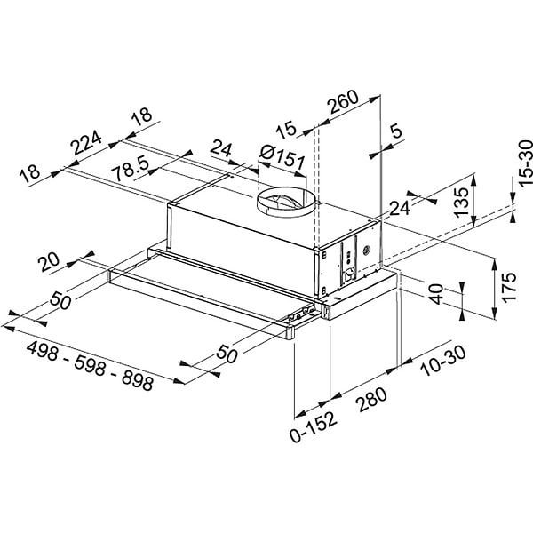 Фото - Витяжка вбудована Franke Flexa FTC 532L GR/XS/ (315.0547.794)