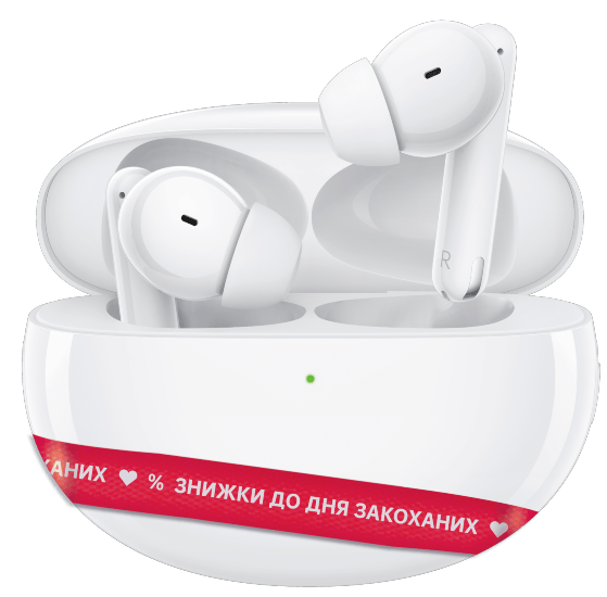 Наушники вкладыши беспроводные TWS OPPO Enco Free2 White