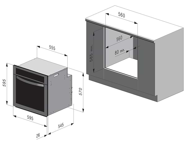 Фото - Духова шафа електрична Freggia OERD67CO