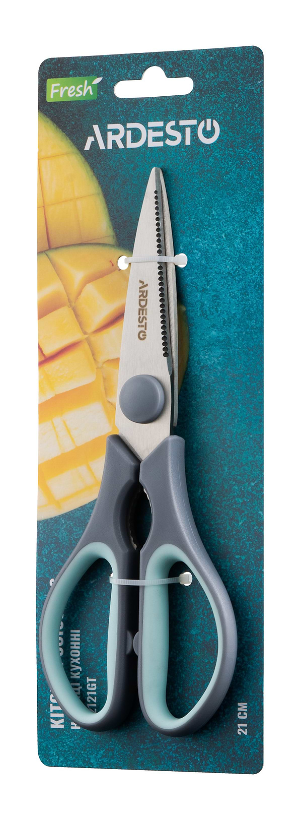 Фото - Ножиці кухонні Ardesto Fresh (AR2121GT)