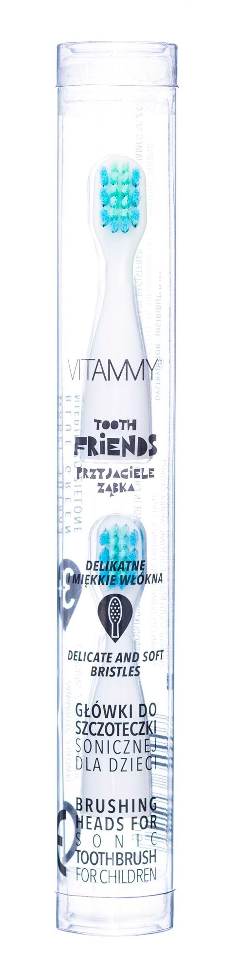 Фото - Насадка для зубной щетки Vitammy Friends 2 шт. Blue-Green (TH1804   blue-green)