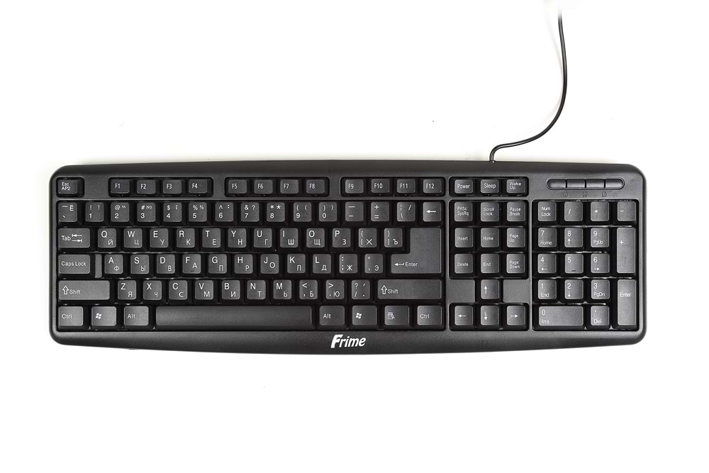 Клавиатура проводная Frime FKBS-002 USB, Black - Фото 1