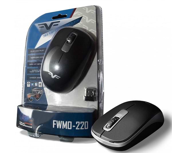 Фото - Миша бездротова Frime FWMO-220ВG Black-Grey