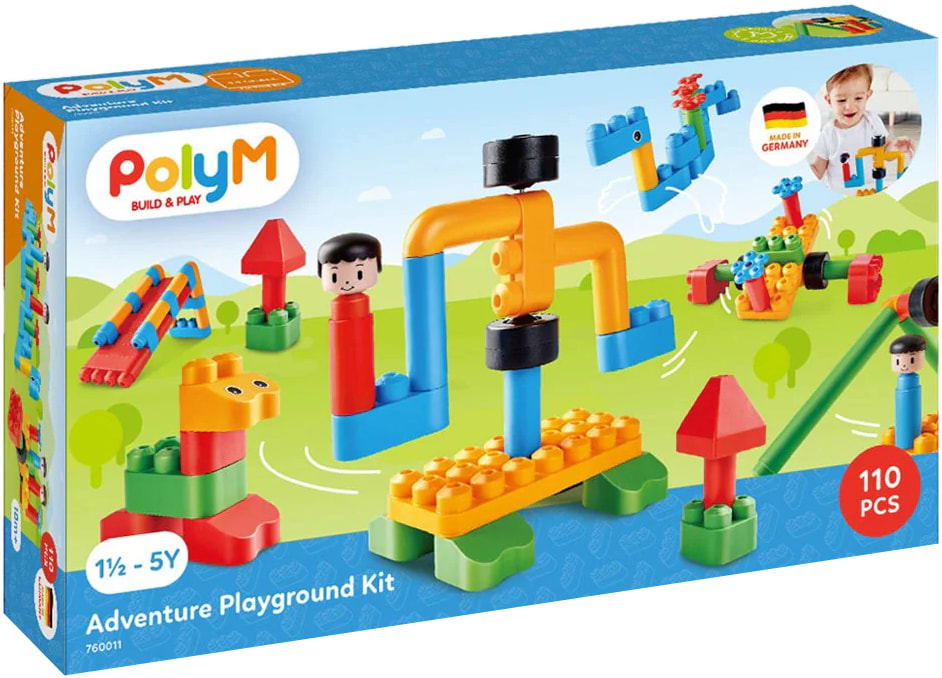 Пластиковый конструктор PolyM Игровая площадка 110 деталей (760011)