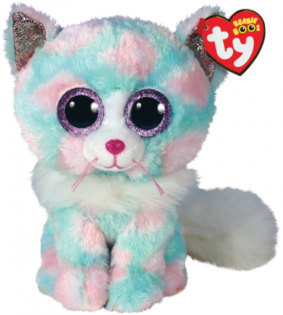 Мягкая игрушка глазастик TY Beanie Boos Котенок "OPAL" 15 см (36376)