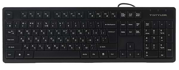 Фото - Клавіатура дротова A4tech FKS12 (Black)