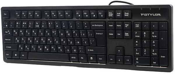 Фото - Клавіатура дротова A4tech FKS12 (Black)