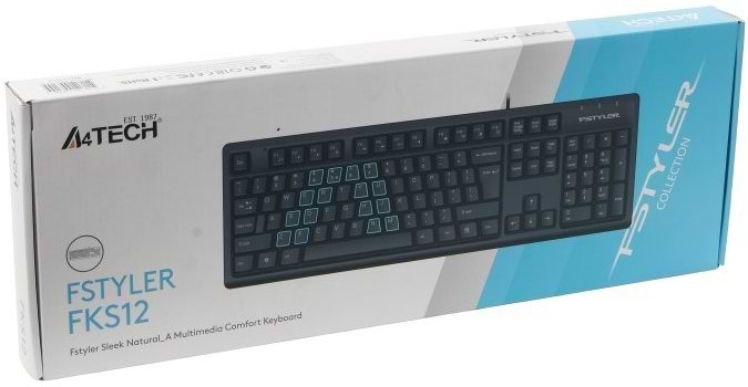 Фото - Клавіатура дротова A4tech FKS12 (Black)