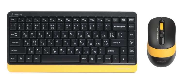 Фото - Клавіатура + миша бездротова A4tech Fstyler FG1110 Bumblebee Фото - Клавіатура + миша бездротова A4tech Fstyler FG1110 Bumblebee
