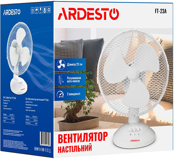 Фото - Вентилятор настольный Ardesto FT-23A