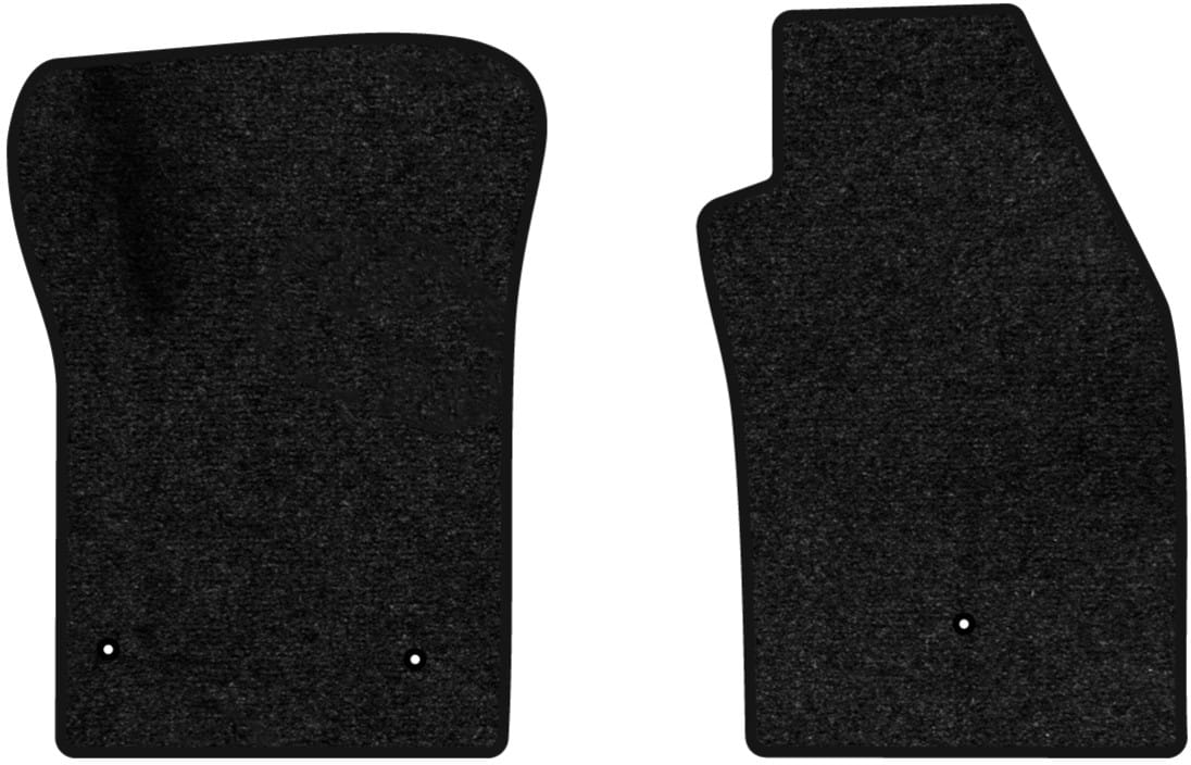 Килимки ворсові в салон авто EVAtech Standard для Fiat 500 2007 1 покоління Htb USA чорний кант FT1443AE2FL3VEB