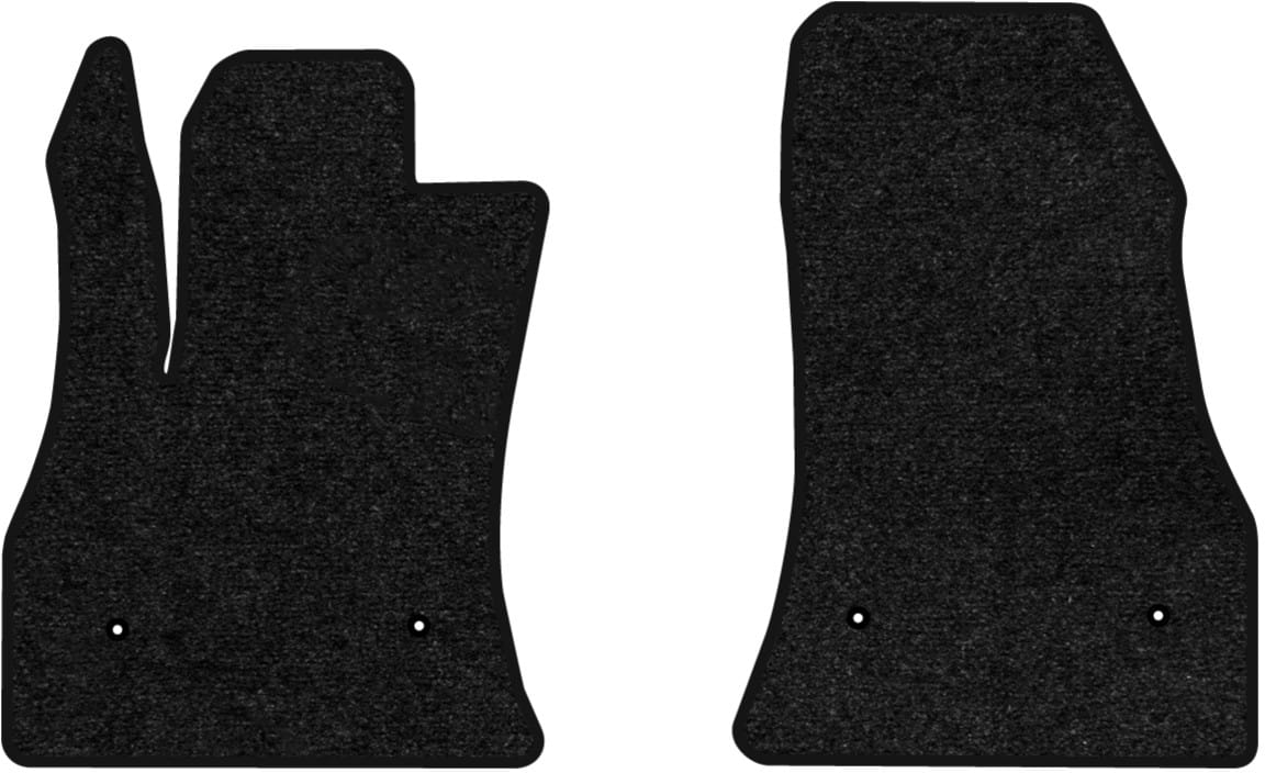 Килимки ворсові в салон авто EVAtech Standard для Fiat 500L 2012 1 покоління Minivan EU чорний кант FT1557AV2FL4VEB